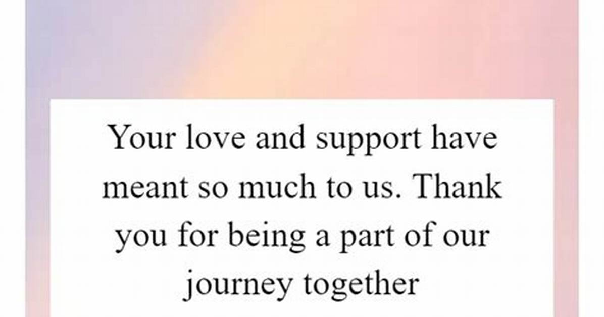 A Journey of Love, Support,