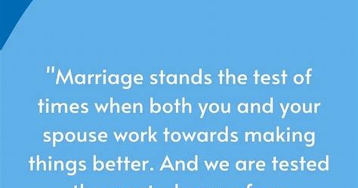 A Marriage That Stands the Test of Time