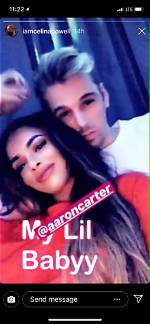 Aaron Carter & Celina Powell Get Cozy in New Instagram Pics – Hollywood Life