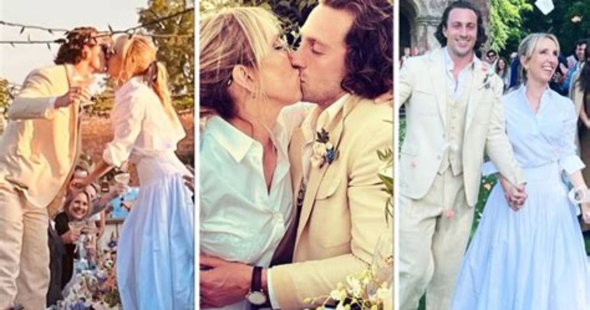 Aaron Taylor-Johnson, 31, & Wife Sam, 54, Kiss After Renewing Wedding Vows