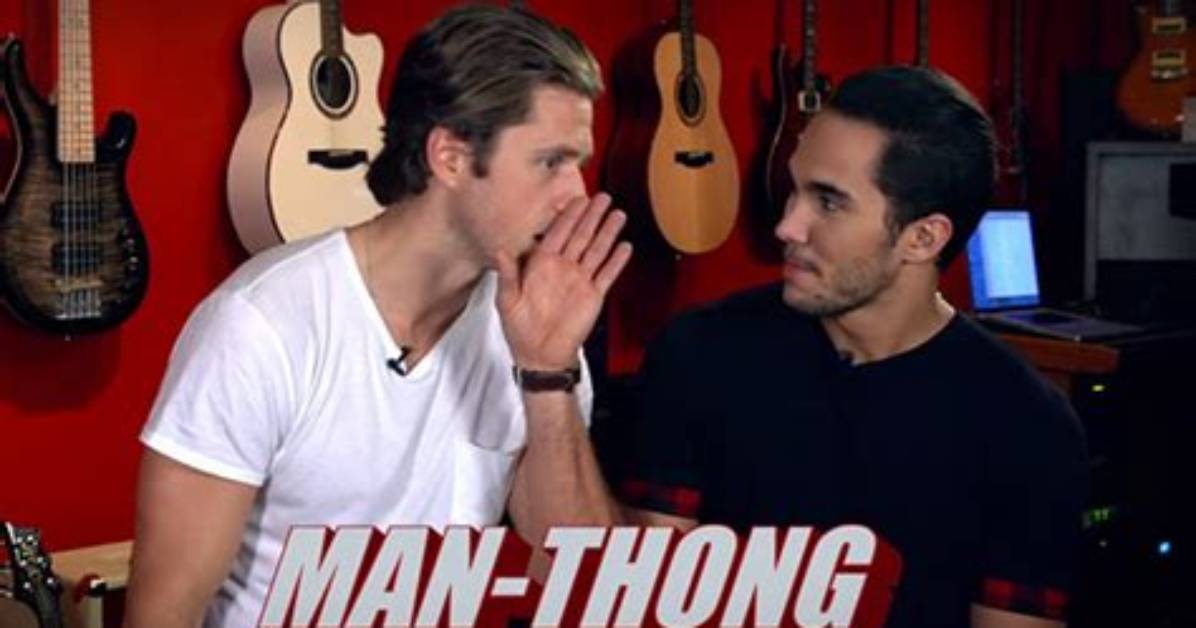 Aaron Tveit & Carlos Penavega Reveal Man Thongs on ‘Grease: Live’ Set — Watch
