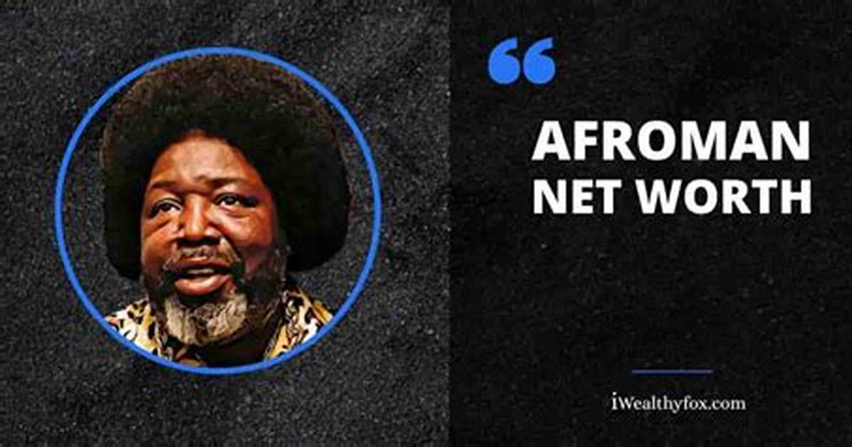 Afroman’s Net Worth, Biography, Career, Awards, Fact and Life Story