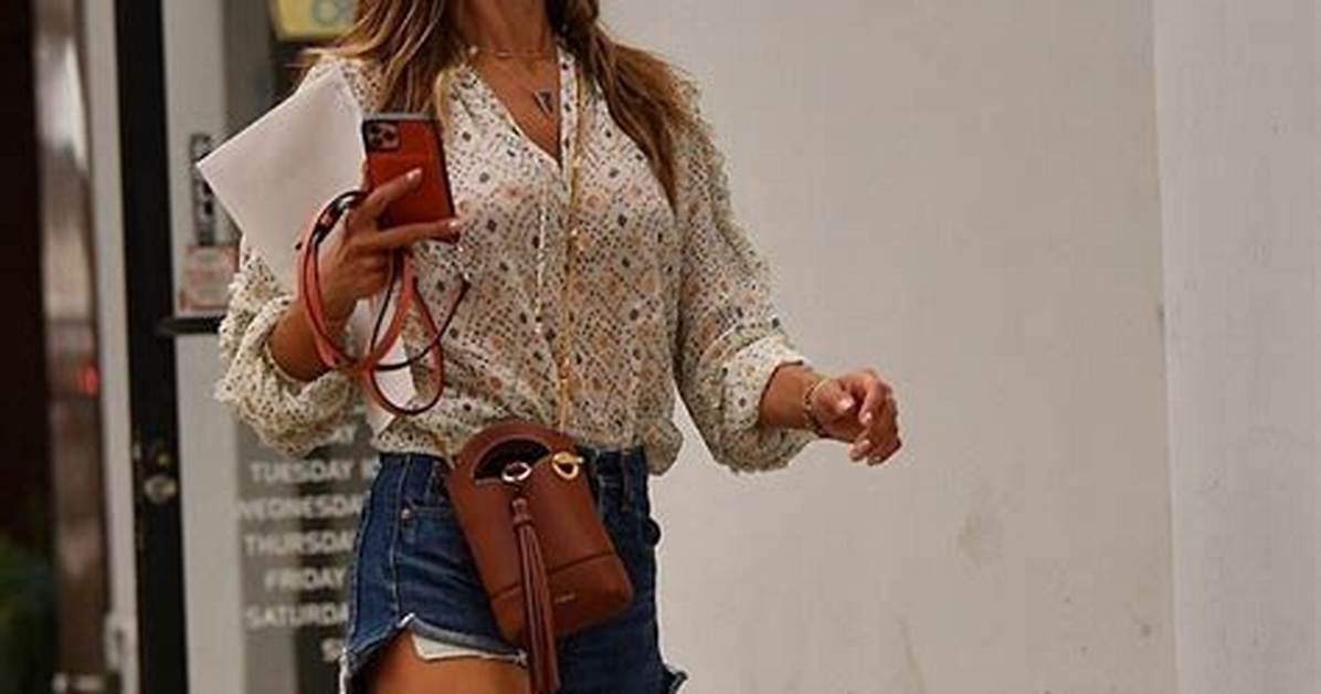 Alessandra Ambrosio Runs Errands in Daisy Dukes & Open White Shirt: Photos