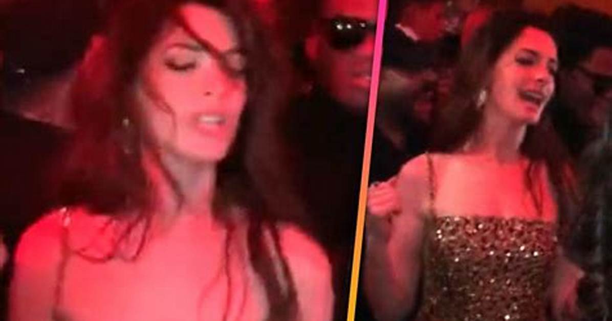 Anne Hathaway Dancing at Paris Fashion Week: Video – Hollywood Life