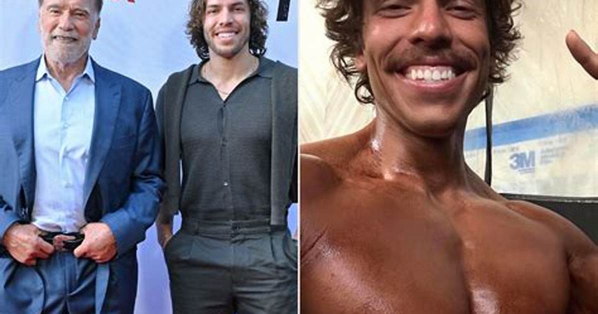 Arnold Schwarzenegger’s Son Joseph Baena, 23, Shows off His Muscles as He Rides a Horse Shirtless