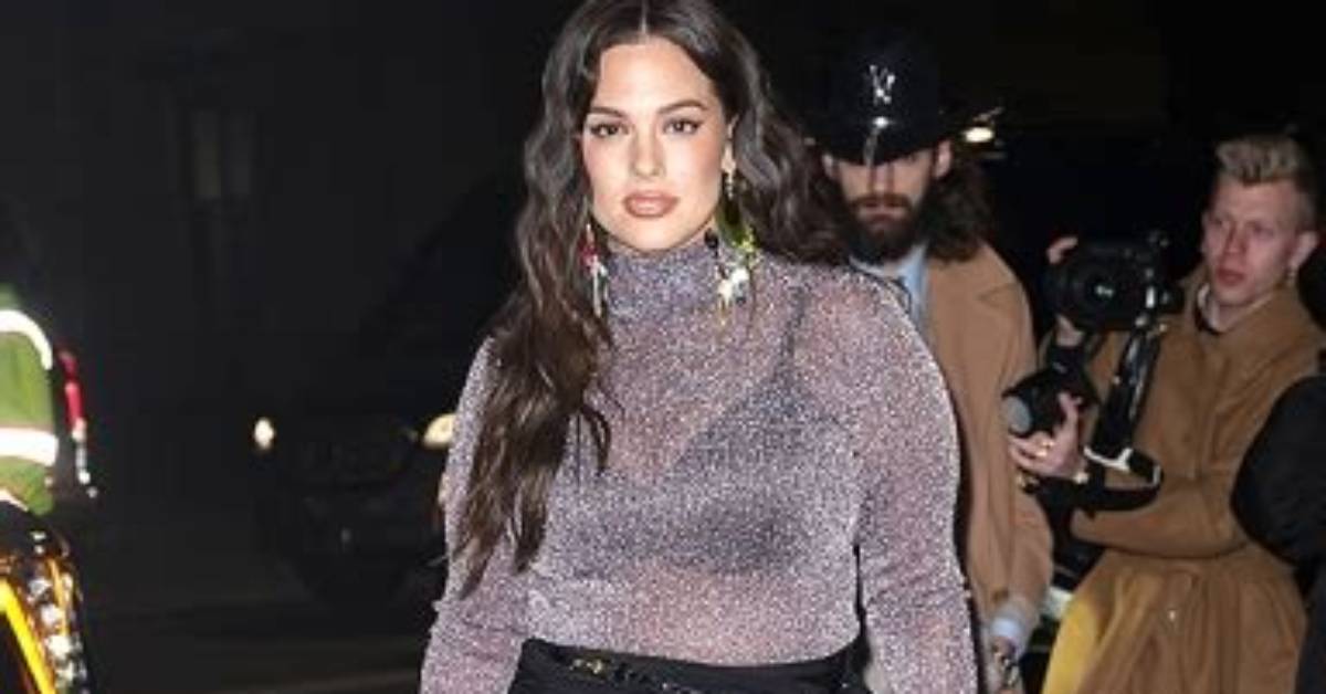 Ashley Graham Slays in Sheer Top, Silk Skirt for Nyfw Fashion Show 1 Year After Giving Birth: Photos