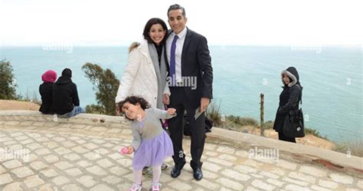 Bassem Youssef Children: Daughter Nadiya and Son Adam with Wife