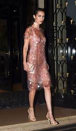 Bella Hadid’s Sheer Dress on Fendi Runway – Milan Fashion Week Photos – Hollywood Life
