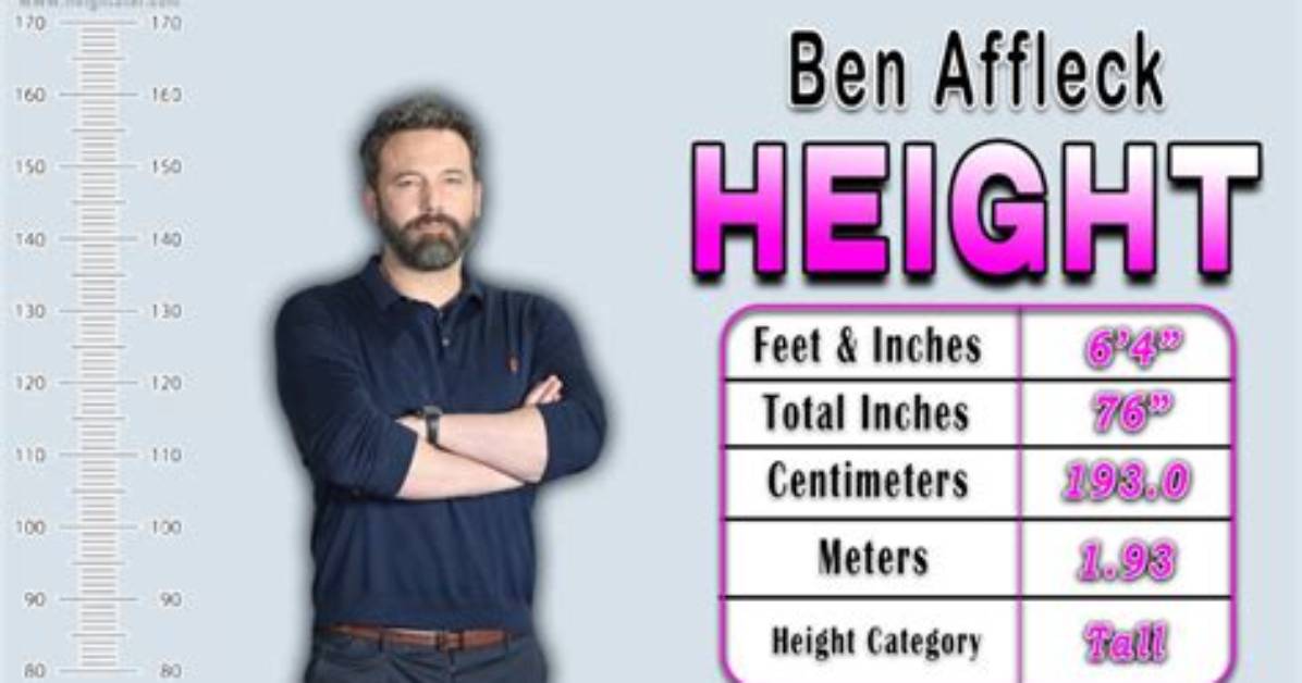 Ben Affleck Height, Weight, Measurements & Bio