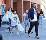 Ben Affleck Steps out with Seraphina, 13, & Emme, 14, for Halloween Shopping Trip: Photos