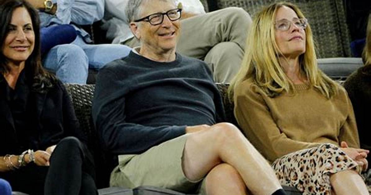 Bill Gates with Mystery Brunette & Elizabeth Shue at Tennis Match – Hollywood Life