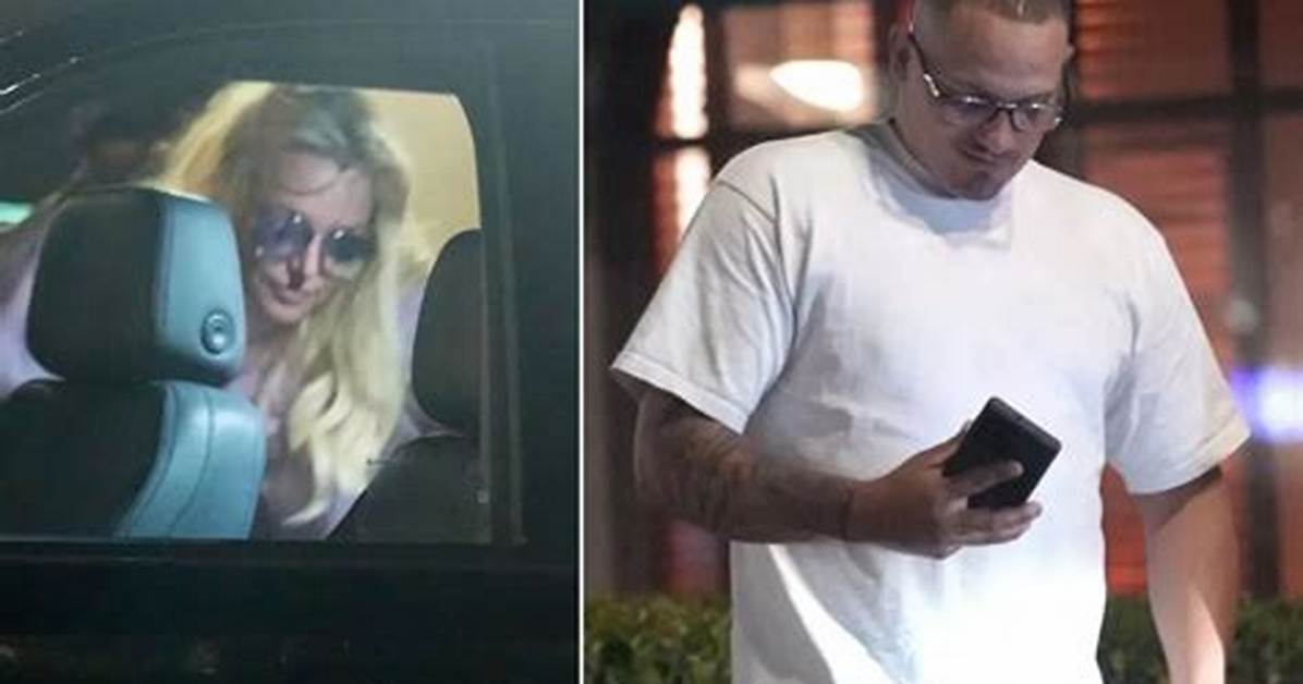 Britney Spears Seen with Mystery Man in Her Car on Starbucks Run One Week After Split from Sam Asgari: Photos