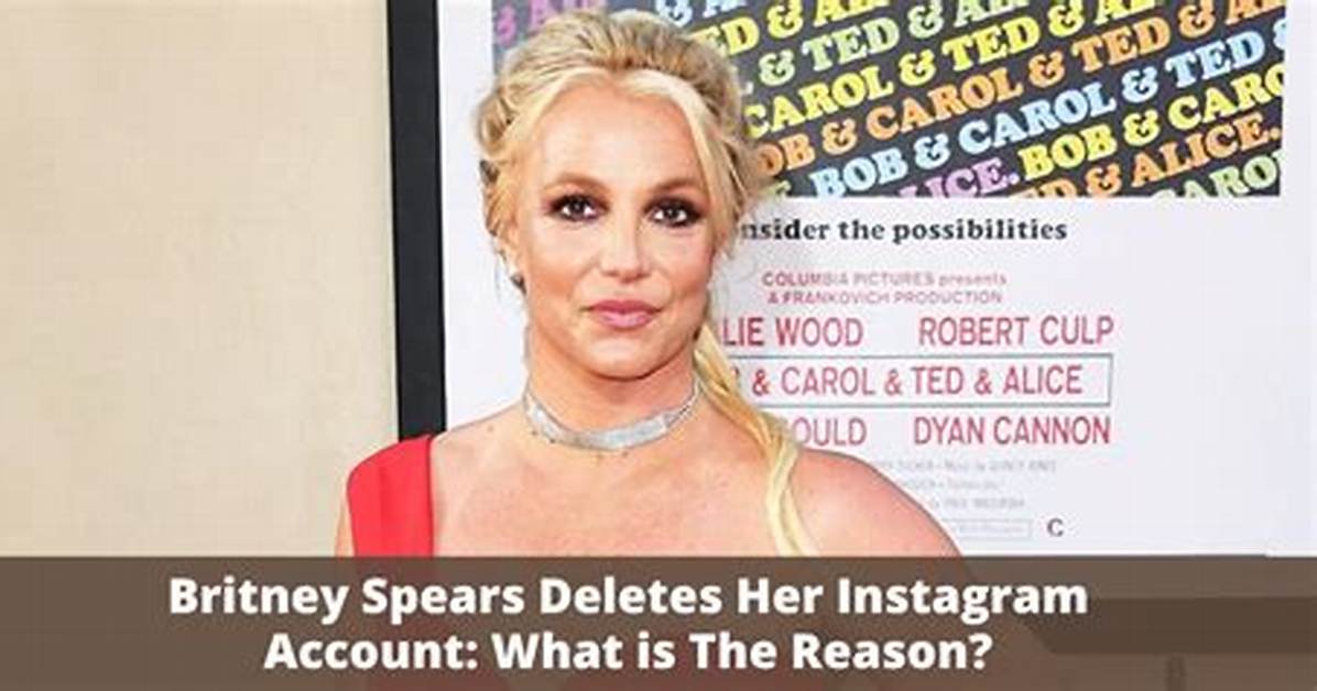 Britney Spears Suddenly Deletes Her Instagram Account – Hollywood Life