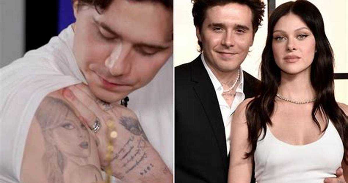 Brooklyn Beckham Reveals Huge New Tattoo of Wedding Vows as Tribute to Wife Nicola Peltz
