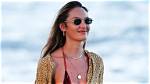Candice Swanepoel Models Tiny Lavender Bikini & Gold Body Jewelry in Jaw Dropping New Tiktok Video
