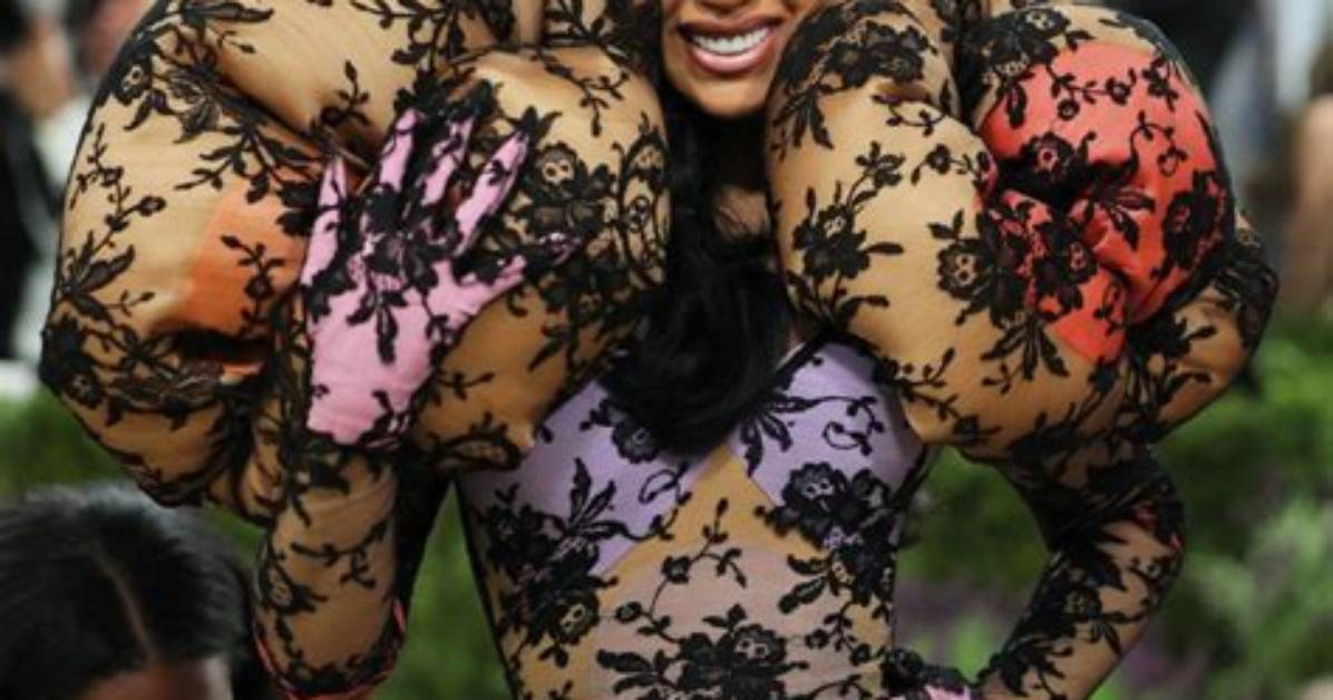 Cardi B Poses in Sheer Dress & Fur Coat in New Pics – Hollywood Life