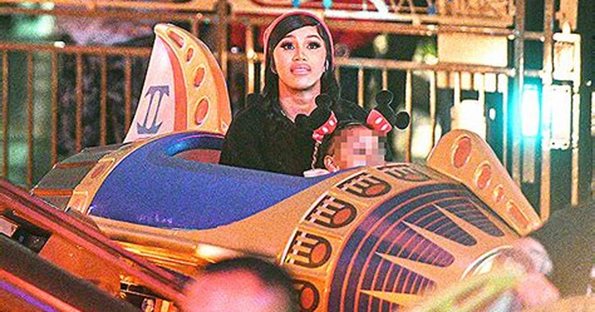 Cardi B’s Kulture Visits Disneyland in a Balenciaga Outfit