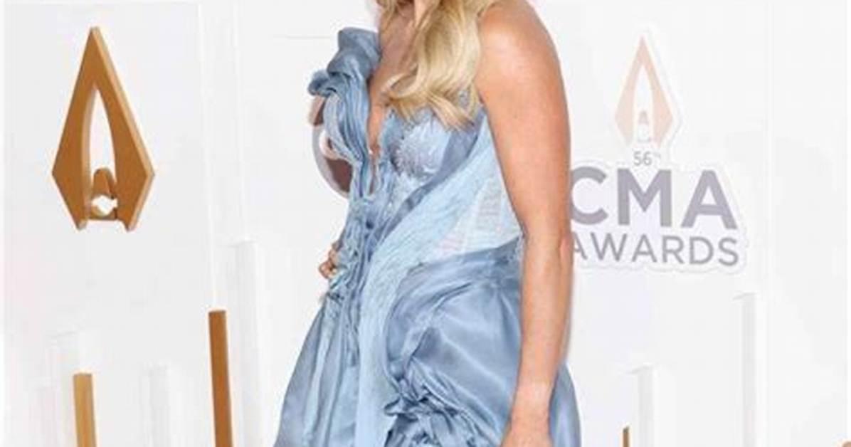 Carrie Underwood’s Dress at Acc Awards 2016 — Goes Braless in Sheer Gown – Hollywood Life