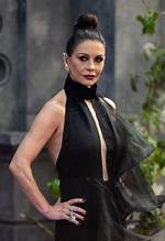 Catherine Zeta-Jones Looks Gorgeous in Black Dress with High Slit at Golden Globes