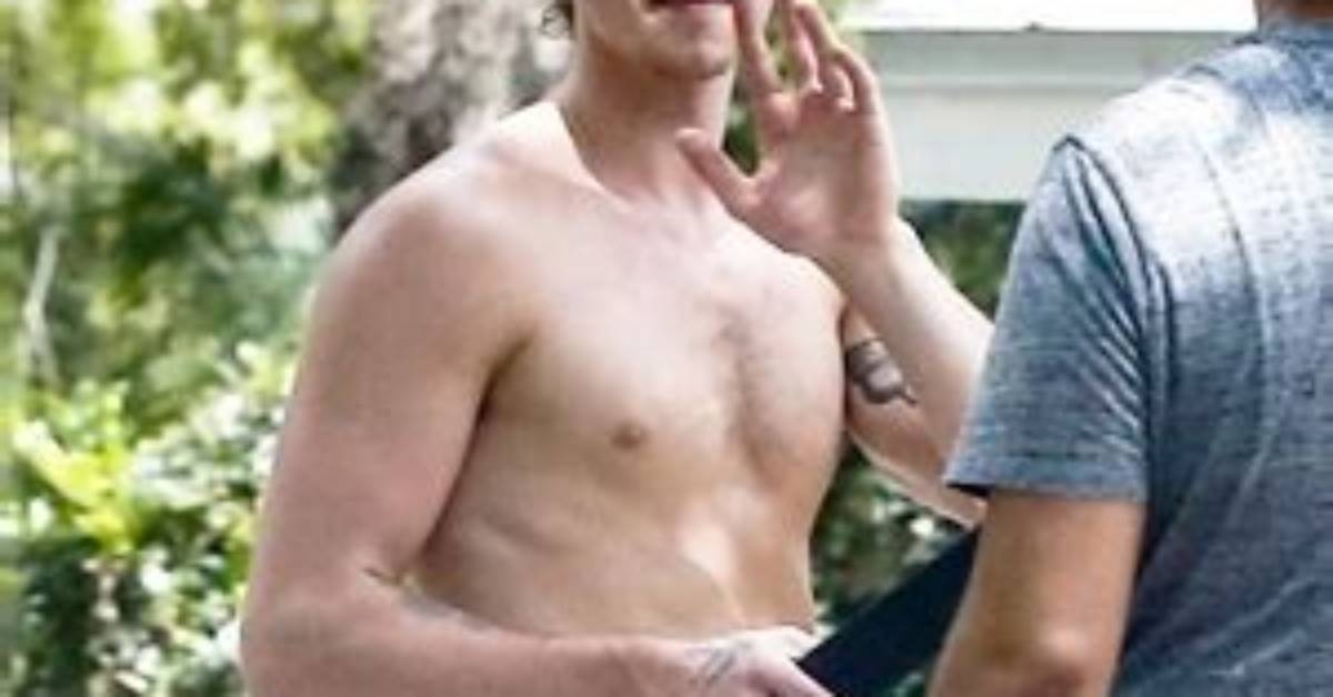 Celeb Hunks Going Shirtless While Staying Home: Photos