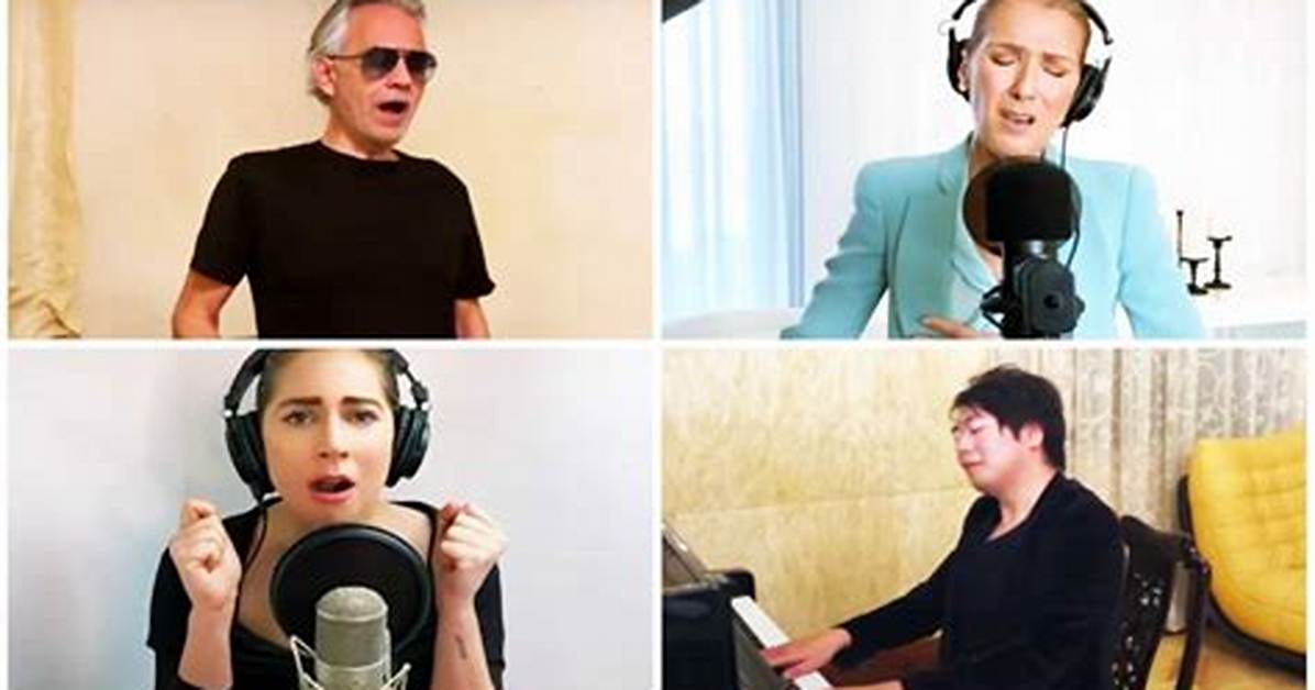 Celine Dion & Lady Gaga Join Andrea Bocelli & John Legend for Powerful ‘One World’ Event Performance