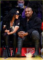 Chaney Jones & Kanye West at Lakers Game: Photos – Hollywood Life