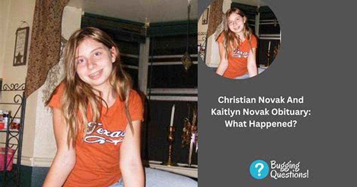 Christian Novak and Kaitlyn Novak Obituary, Death Cause Fire Accident? Family Explored ·