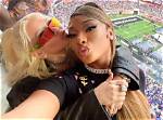Christina Aguilera Gives Megan Thee Stallion a Kiss at the Super Bowl – Hollywood Life