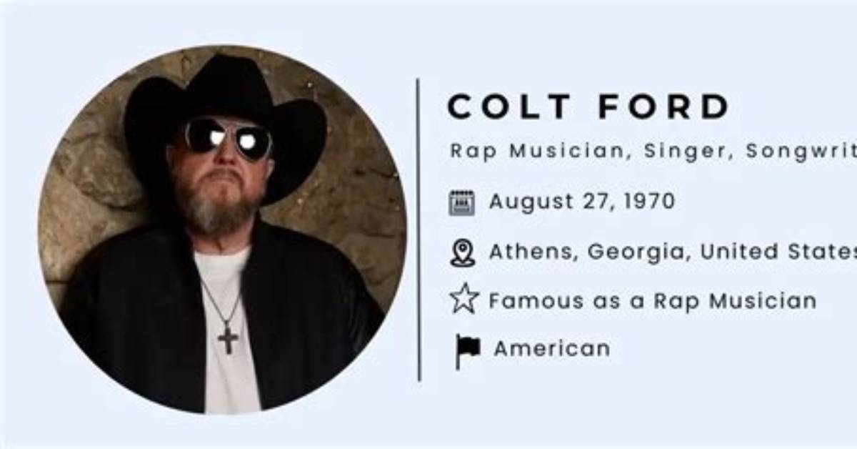 Colt Ford Bio, Age, Wife, Parents, Net Worth and Career
