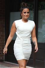 Demi Lovato Wears White Mini-Dress on Date with Max Ehrich Before Announcing Engagement