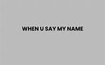 Discover the Meaning Behind "Say My Name": Delve into the Lyrics