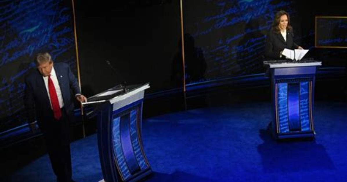 Donald Trump Lurking at 2Nd Presidential Debate — See Pics
