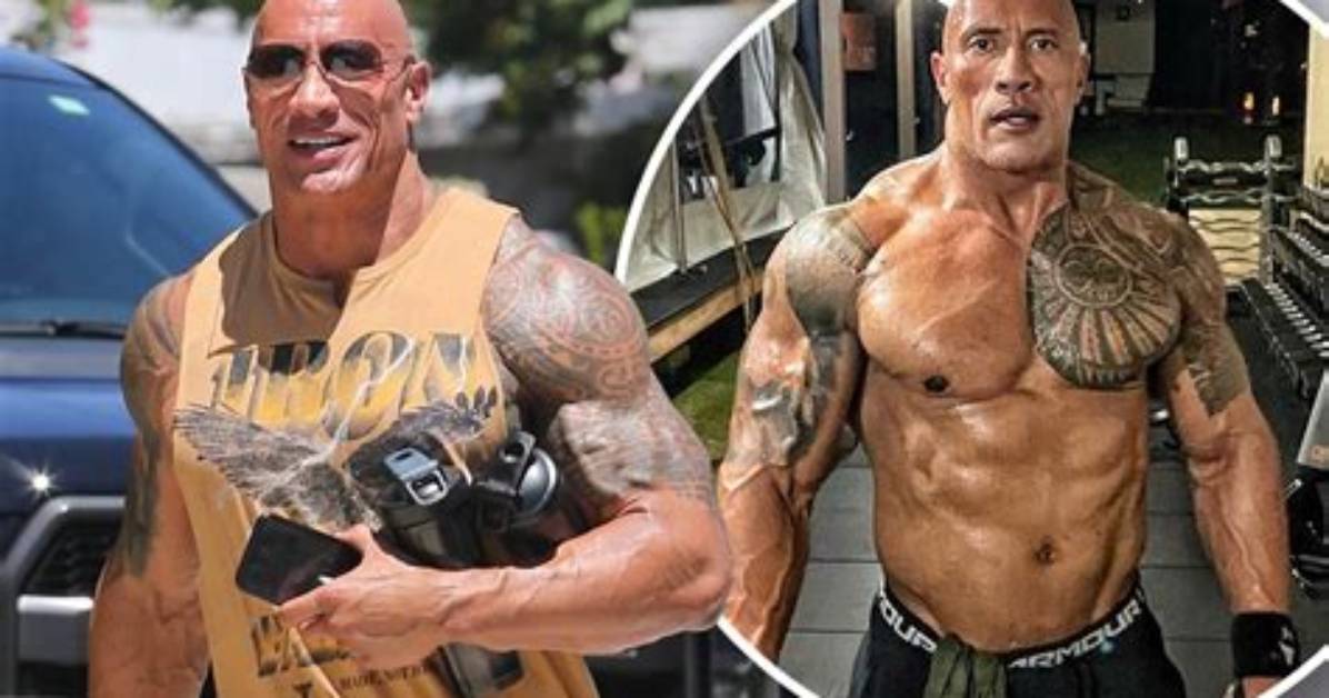 Dwayne ‘The Rock’ Johnson Flaunts Biceps After Talking ‘Perfect Abs’ – Hollywood Life