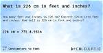 Easily Convert 226 Cm to Feet: a Comprehensive Guide