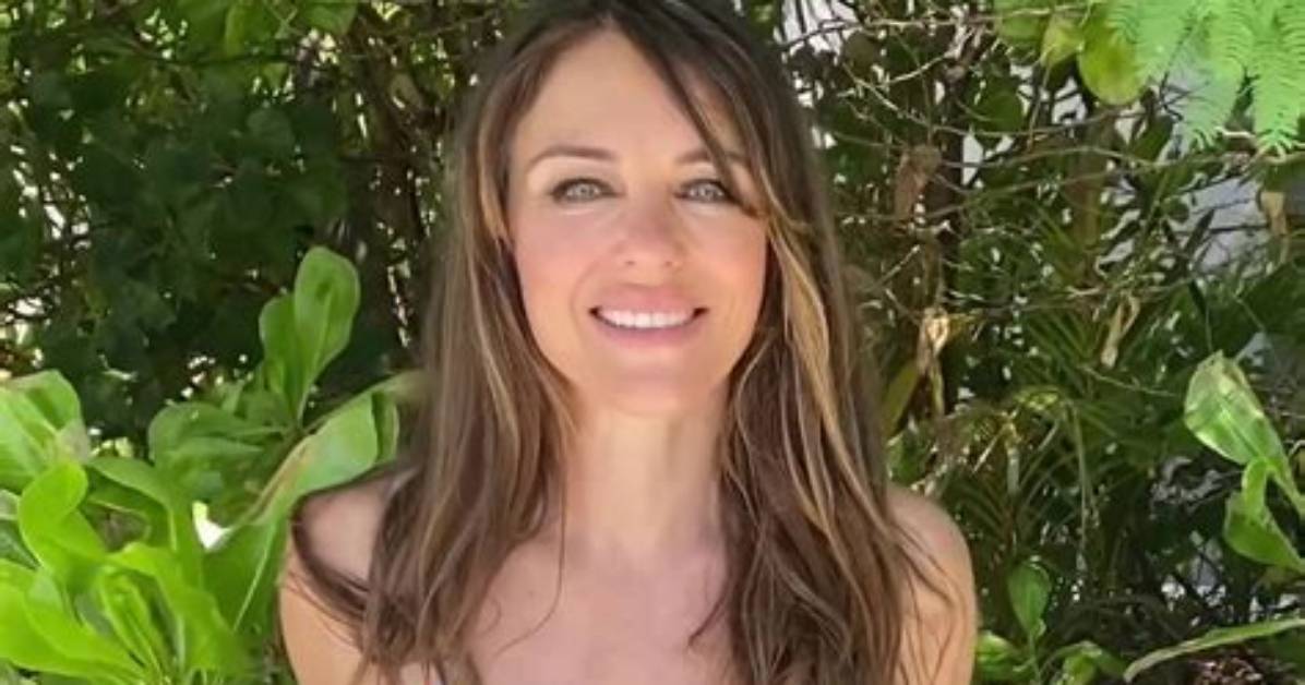 Elizabeth Hurley, 57, Is Gorgeous in Blue Bikini as She Counts Down to Christmas