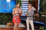 Ellen Degeneres Tells Mommy-to-Be Mariah Carey: 'When That Baby Comes Out, You're Going to Have High Heels on It!'