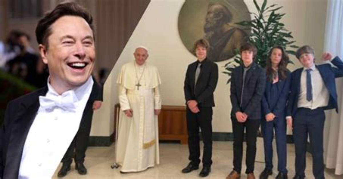 Elon Musk’s Sons Meet Pope Francis: Photo – Hollywood Life
