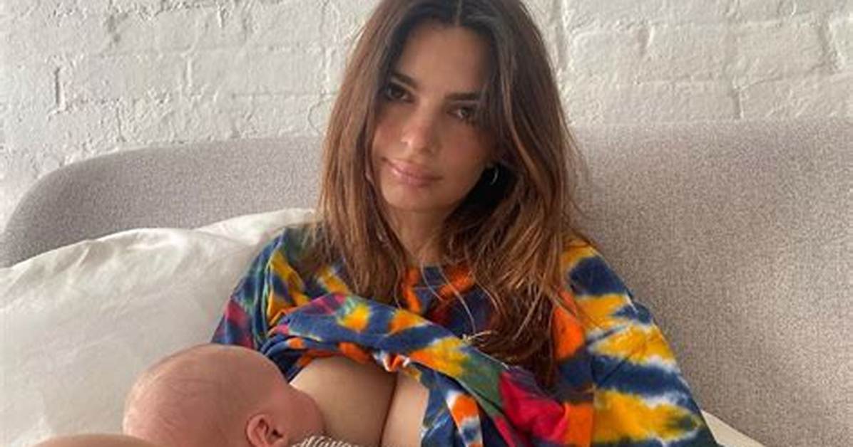 Emily Ratajkowski Breastfeeds Her Baby Sylvester, 1 Month, in Sweet New Photos