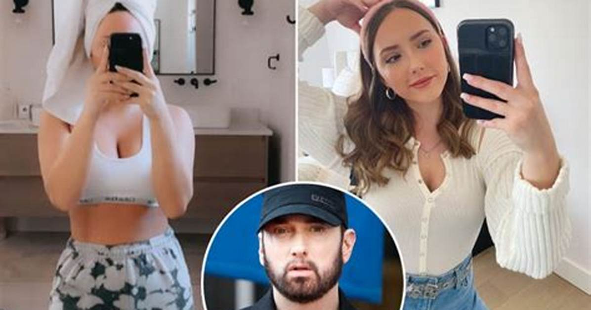 Eminem’s Daughter Hailie Rocks Calvin Klein Lingerie in Sexy Mirror Selfie