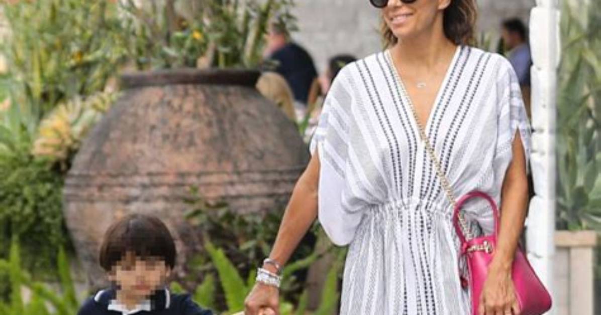 Eva Longoria Holds Hands with Son Santiago on Lunch Date: Photo – Hollywood Life