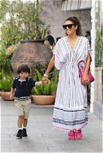 Eva Longoria Holds Hands with Son Santiago on Lunch Date: Photo – Hollywood Life