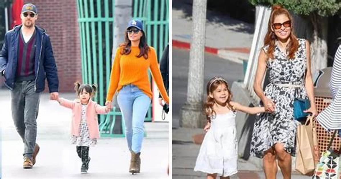 Eva Mendes Takes Daughters Esmeralda, 4, & Amada, 3, out Shopping While Wearing Red Maxi Dress