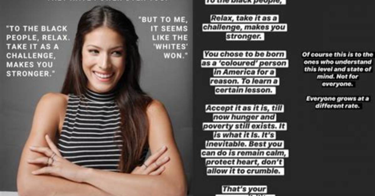 Former Miss Universe Malaysia Apologizes for Racist Post: ‘You Chose to Be Coloured in America’