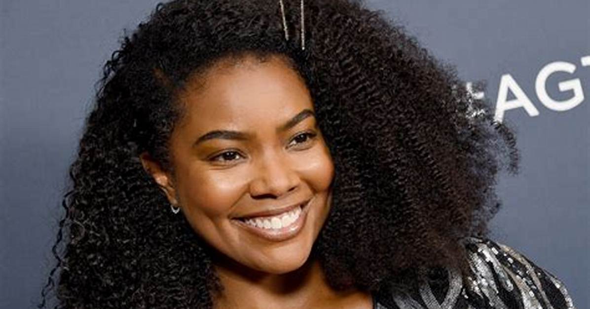 Gabrielle Union Reveals Her Natural, Curly Hair After Fans Call Her out for Never Showing It Off