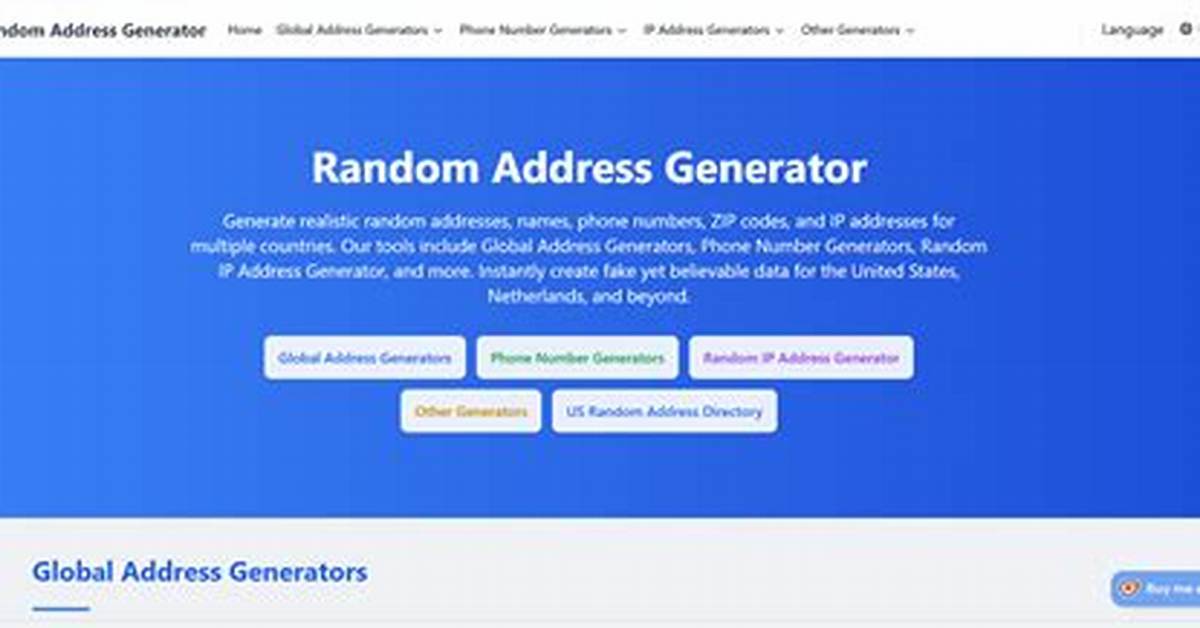 Generate British Addresses Effortlessly with Our Quick and Easy Generator