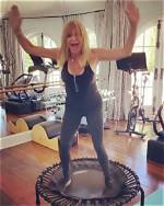 Goldie Hawn Dances on Trampoline to Dua Lipa: Video – Hollywood Life
