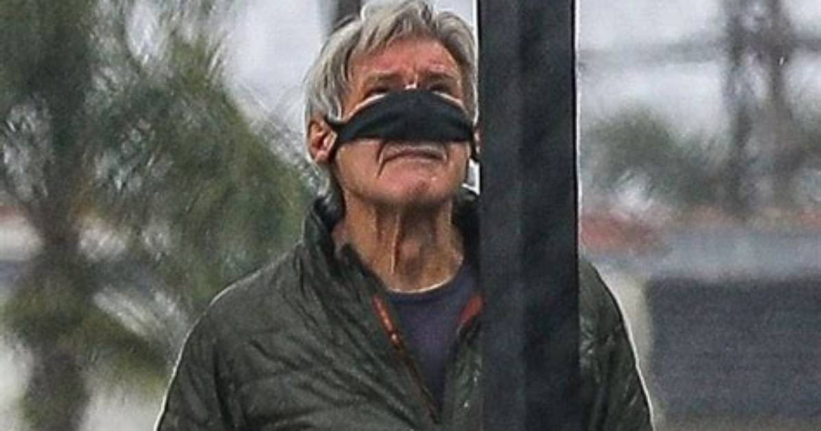 Harrison Ford, 77, Wears His Face Mask over Just His Nose in Hilarious Pic While out Getting Coffee