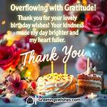 Heartfelt Birthday Thank You Captions: Express Gratitude with Style