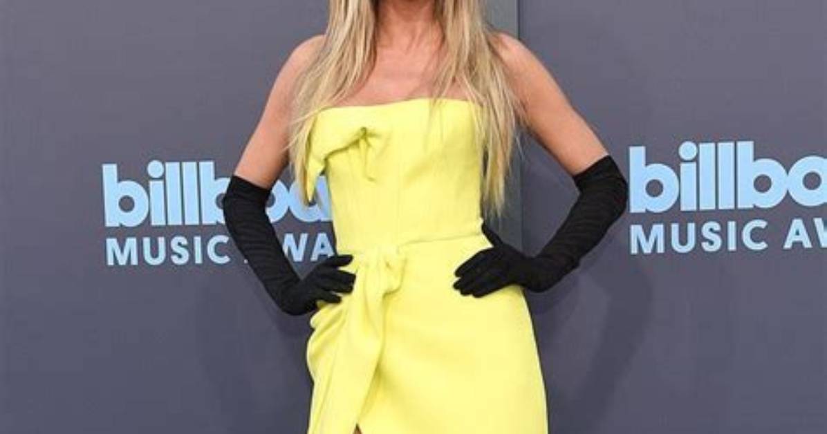 Heidi Klum Stuns in a High Slit ‘Bikini’ Gown on Her Way to the Jean Paul Gautier Couture Show