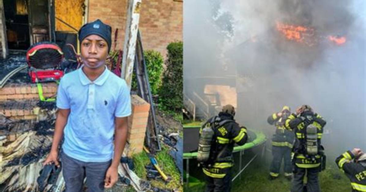 Heroic 12-Year-Old Boy Saves Grandmother from Burning House